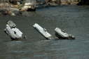 Maps on barge, 2004